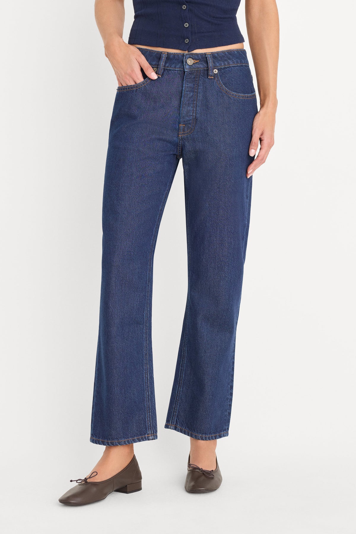Premium WEIGHTLESS BOYFRIEND JEANS INDIGO
