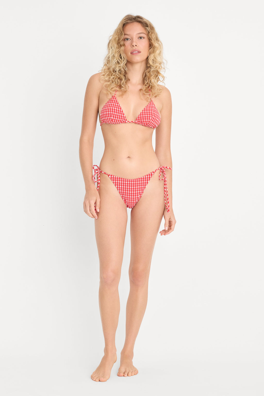 Premium THE STRING BIKINI TOP POP GINGHAM LARGE