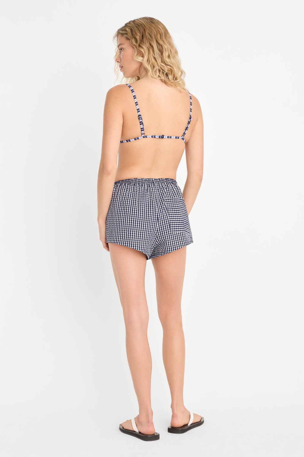 Premium THE SEERSUCKER PULL ON SHORT HORIZON GINGHAM SMALL