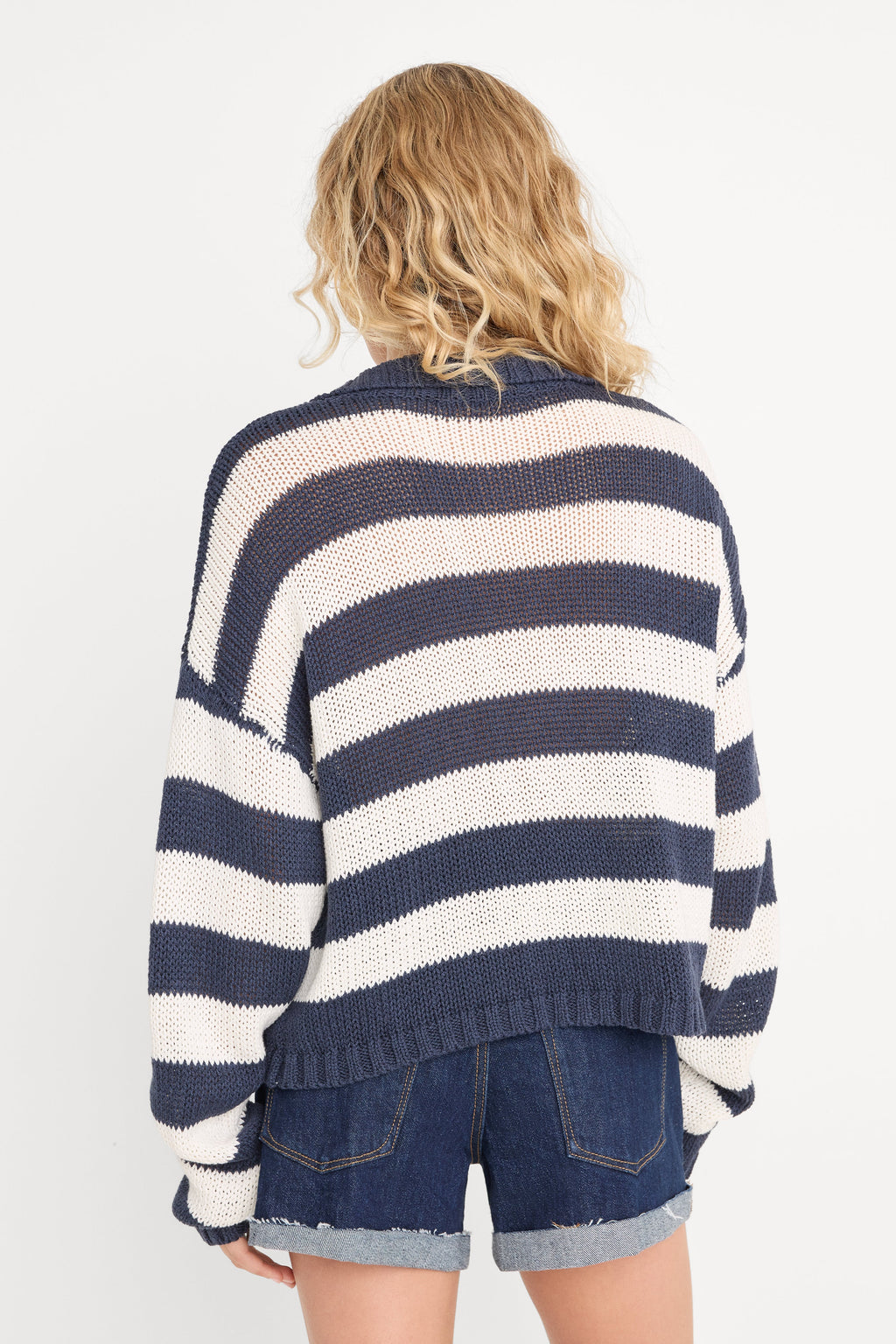 Premium THE HARBOR SWEATER HORIZON INK STRIPE