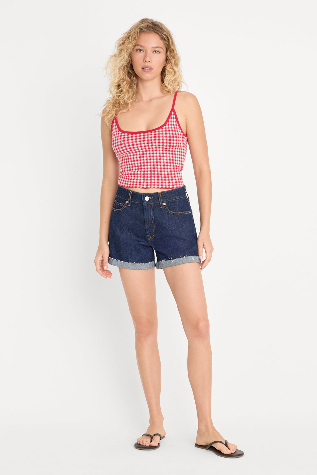 Premium THE KEEPSAKE TANK CHERRY GINGHAM