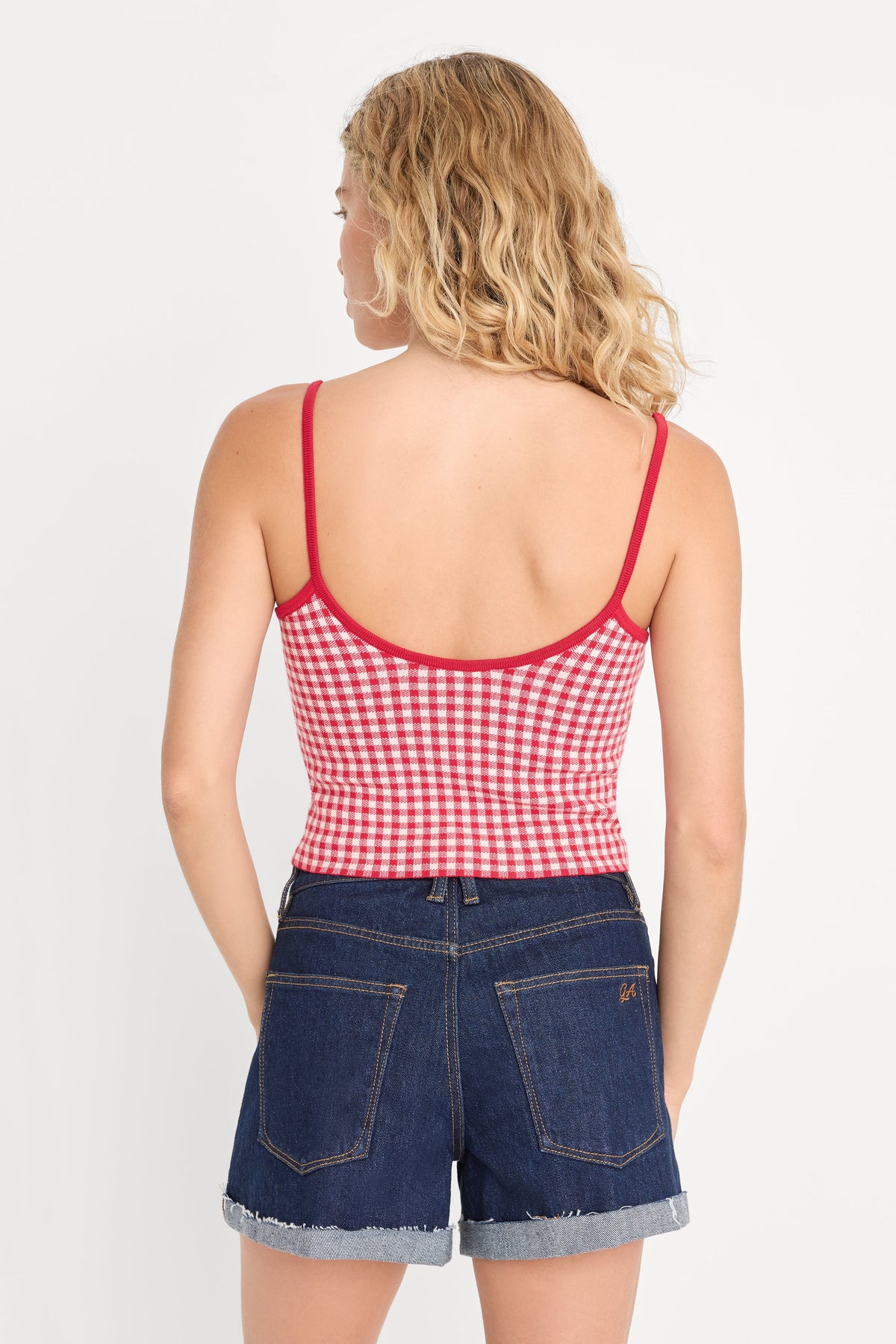 Premium THE KEEPSAKE TANK CHERRY GINGHAM