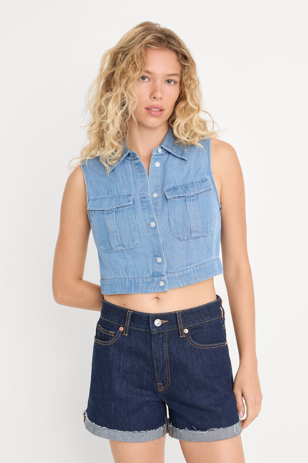 Premium THE DENIM ANCHOR TOP INDIGO1391