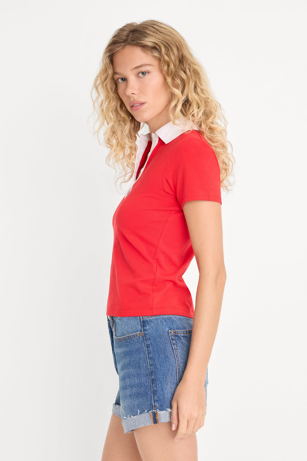 Premium THE EASY POLO POP RED