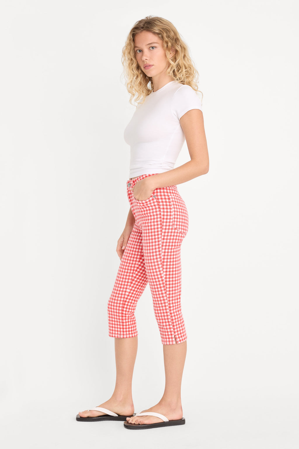 Premium GOOD LEGS CAPRI POP GINGHAM LARGE
