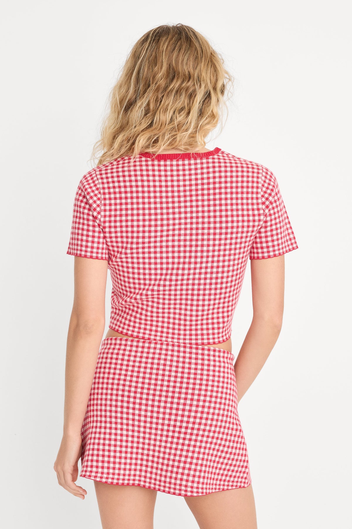 Premium THE KEEPSAKE CARDIGAN CHERRY GINGHAM