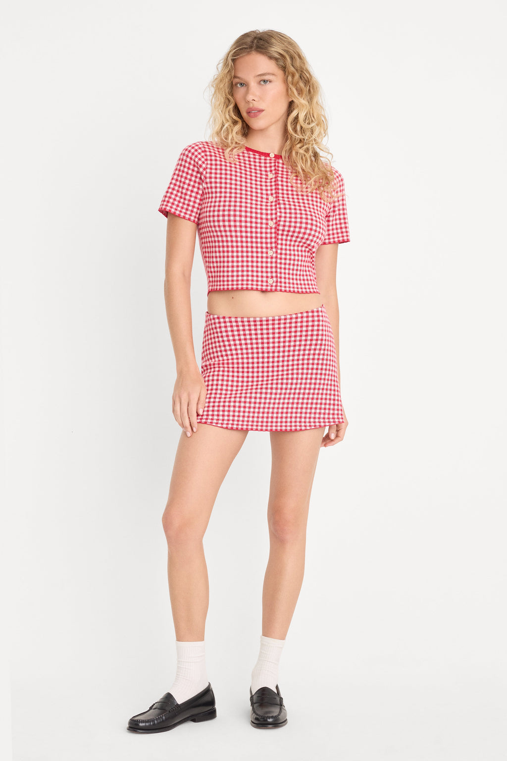 Premium THE KEEPSAKE SKORT CHERRY GINGHAM