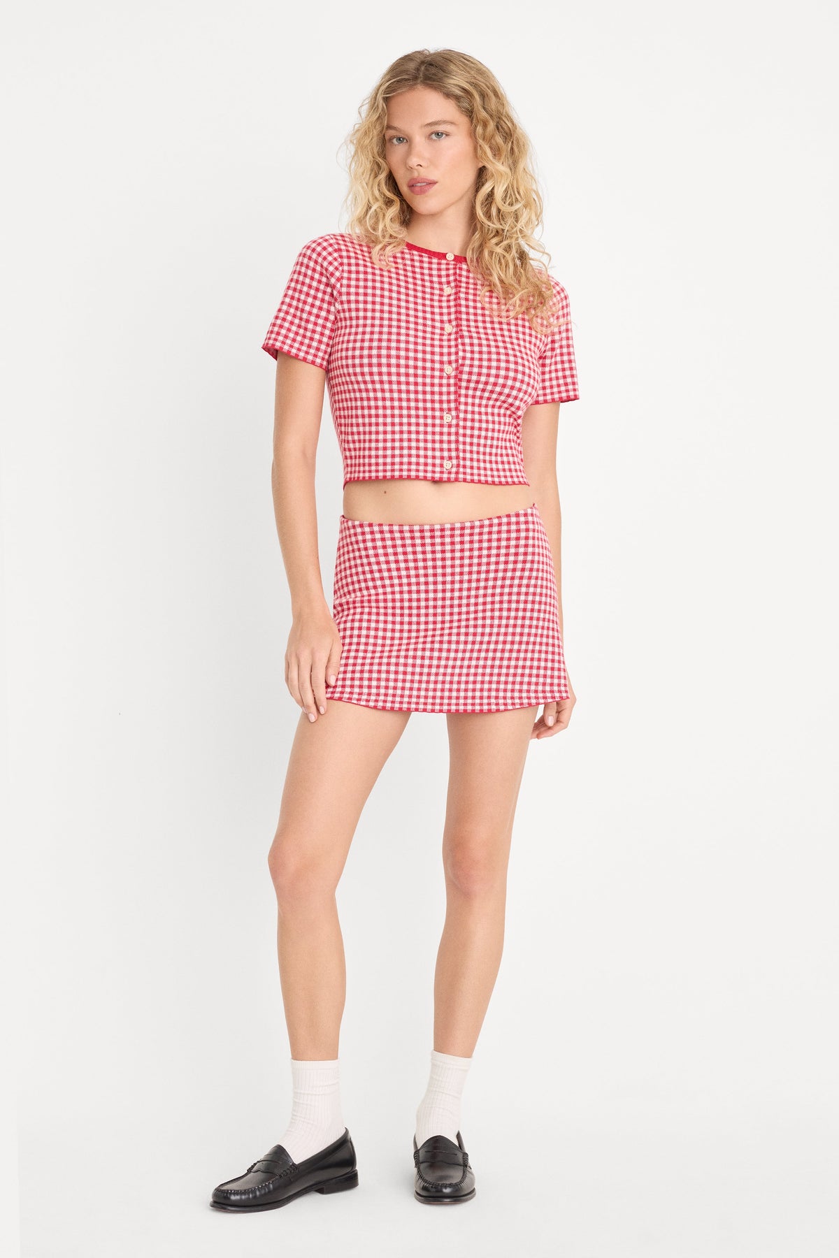 Premium THE KEEPSAKE SKORT CHERRY GINGHAM