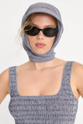 Premium THE BANDANA HEAD SCARF HORIZON GINGHAM SMALL