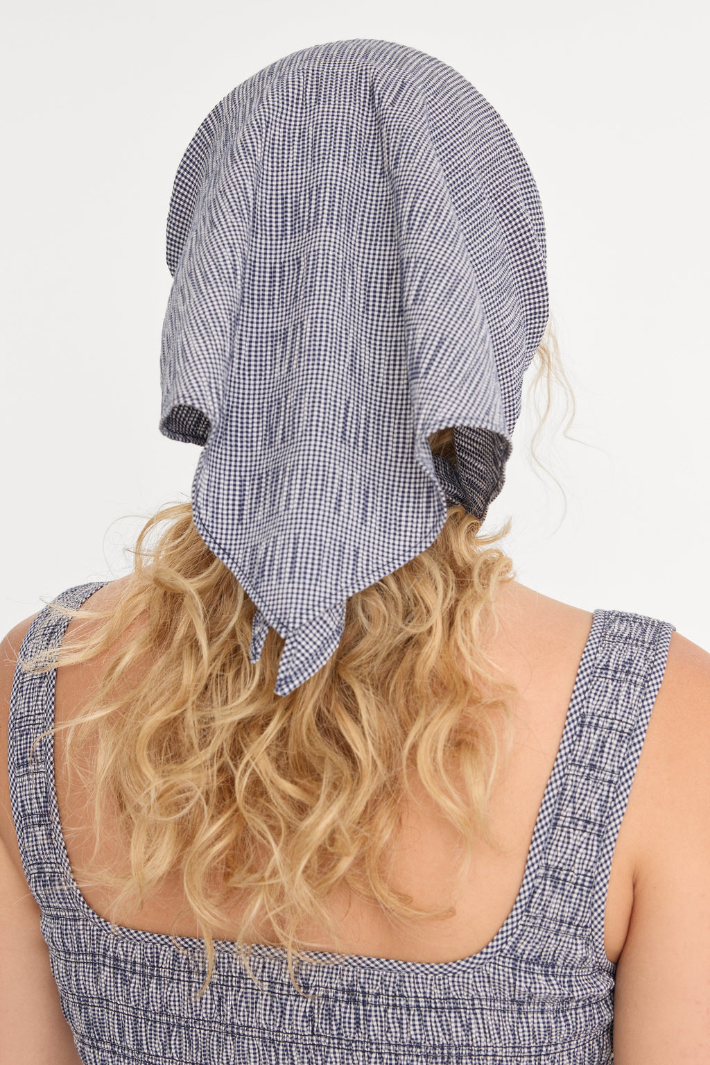 Premium THE BANDANA HEAD SCARF HORIZON GINGHAM SMALL