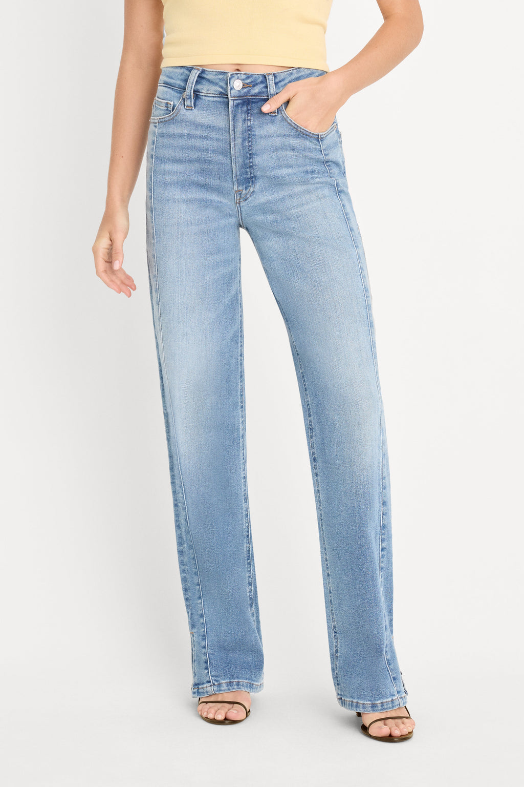Premium GOOD TRUE STRAIGHT JEANS INDIGO1241