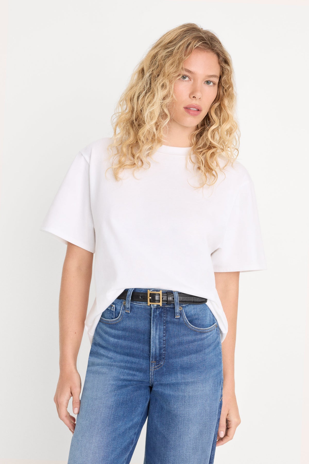Premium THE OVERSIZED TEE WHITE001