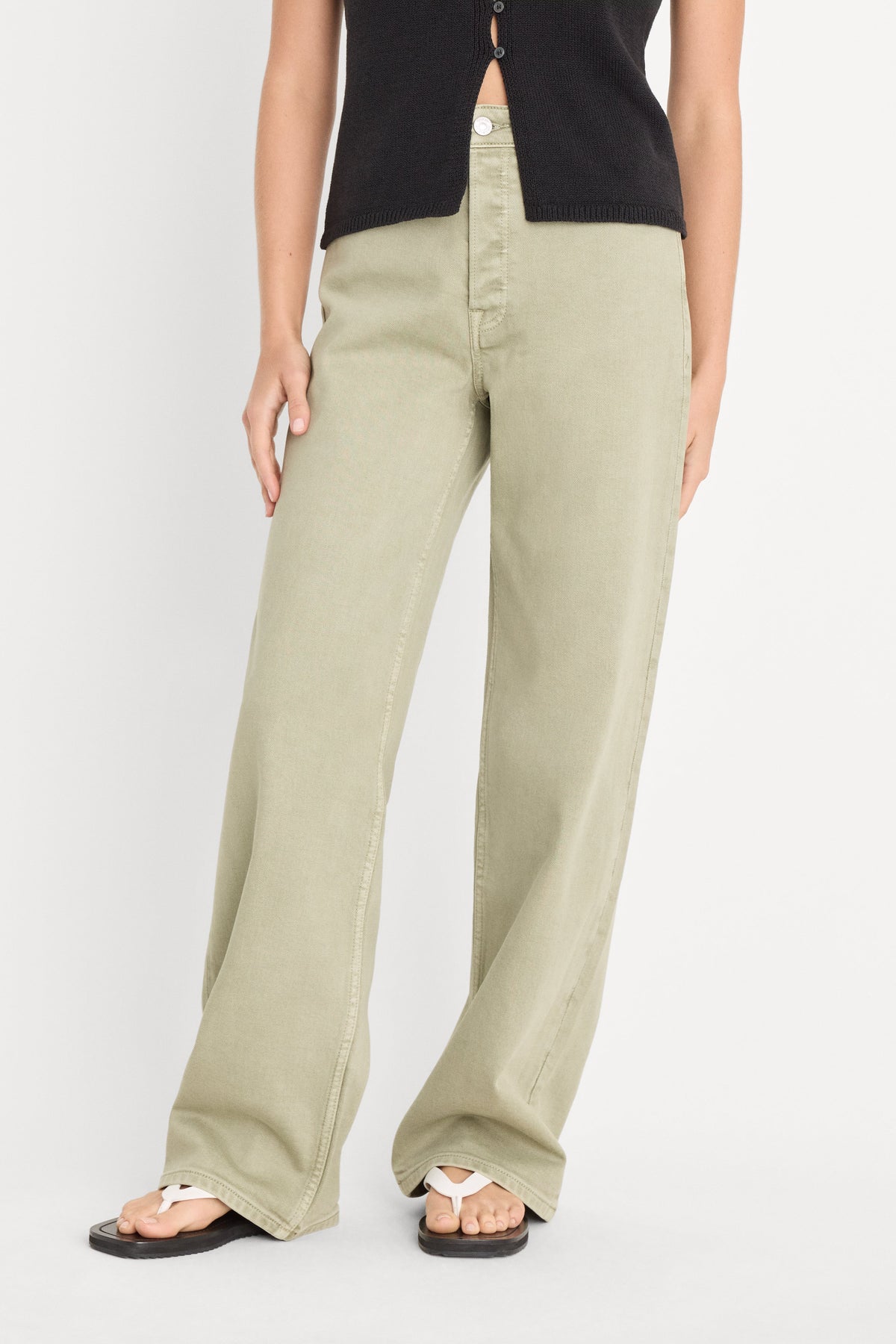 Premium VINTAGE WIDE JEANS BEACHGRASS