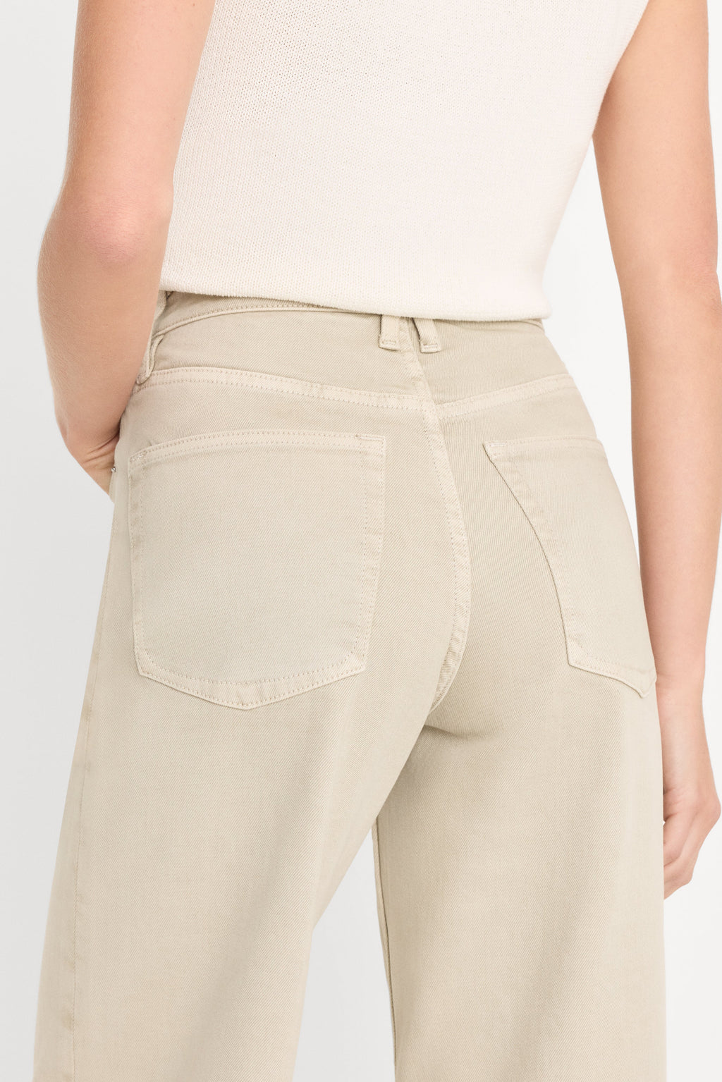 Premium VINTAGE WIDE JEANS SAND DUNE