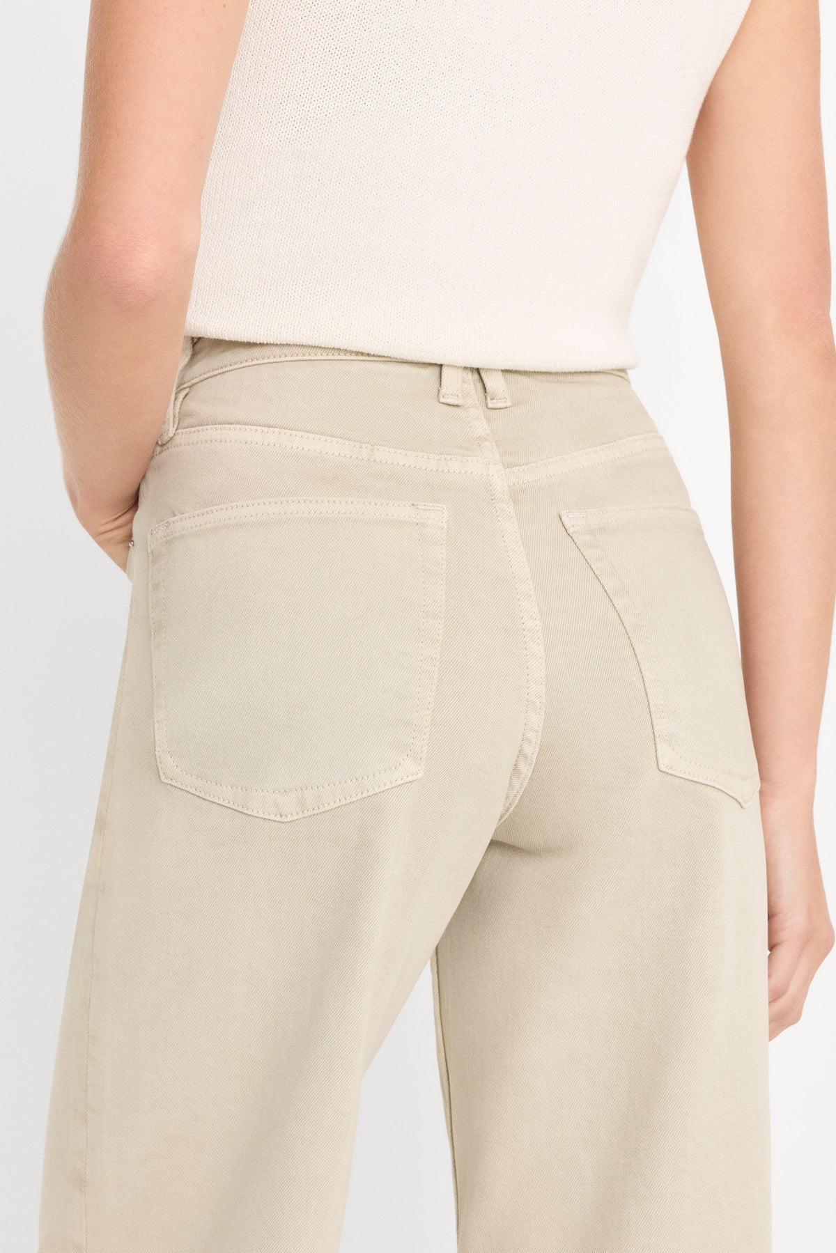 Premium VINTAGE WIDE JEANS SAND DUNE