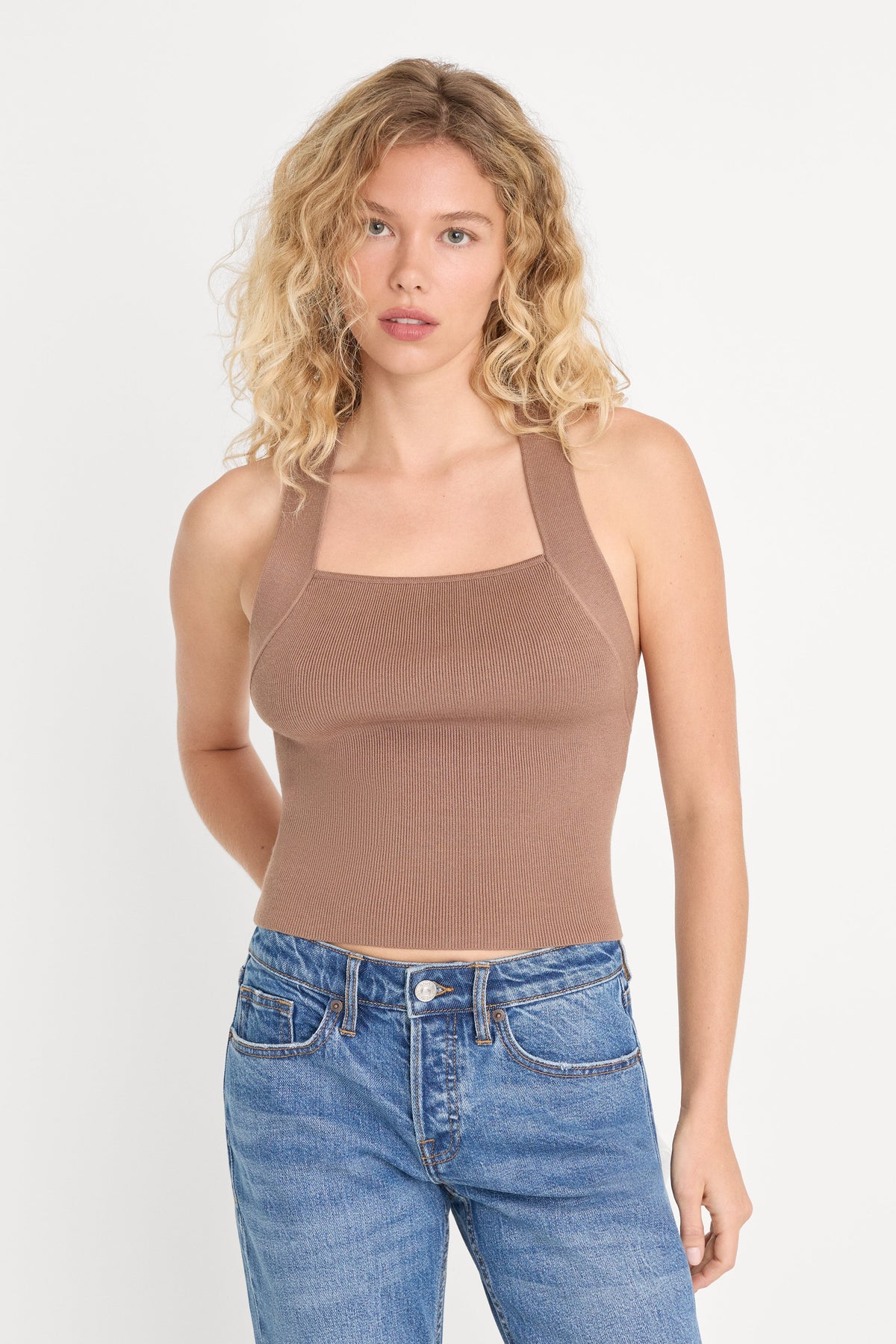 Premium THE RIB STRAPPY TANK HEARTH