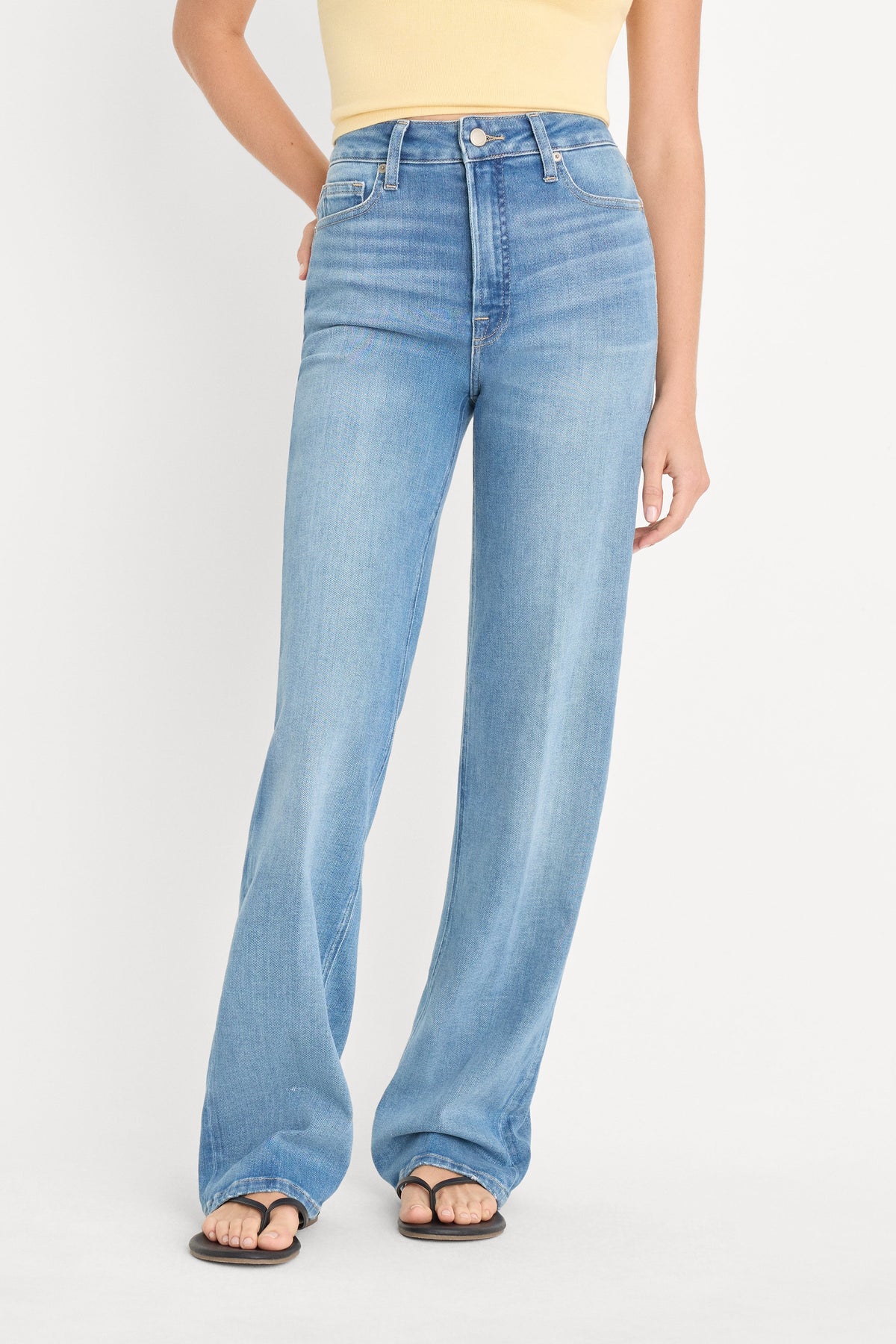 Premium SOFT TECH GOOD TRUE STRAIGHT JEANS INDIGO1243