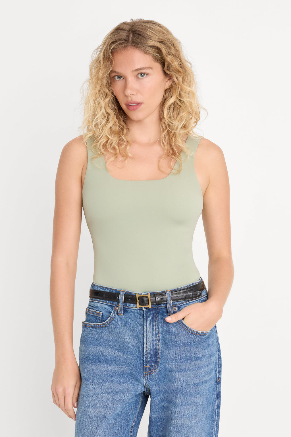 Premium THE WEIGHTLESS SCULPTING MODERN TANK BODYSUIT MOSSWELL