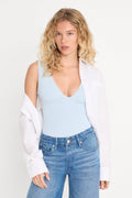 Premium THE SCULPTING DEEP V BODYSUIT SKY