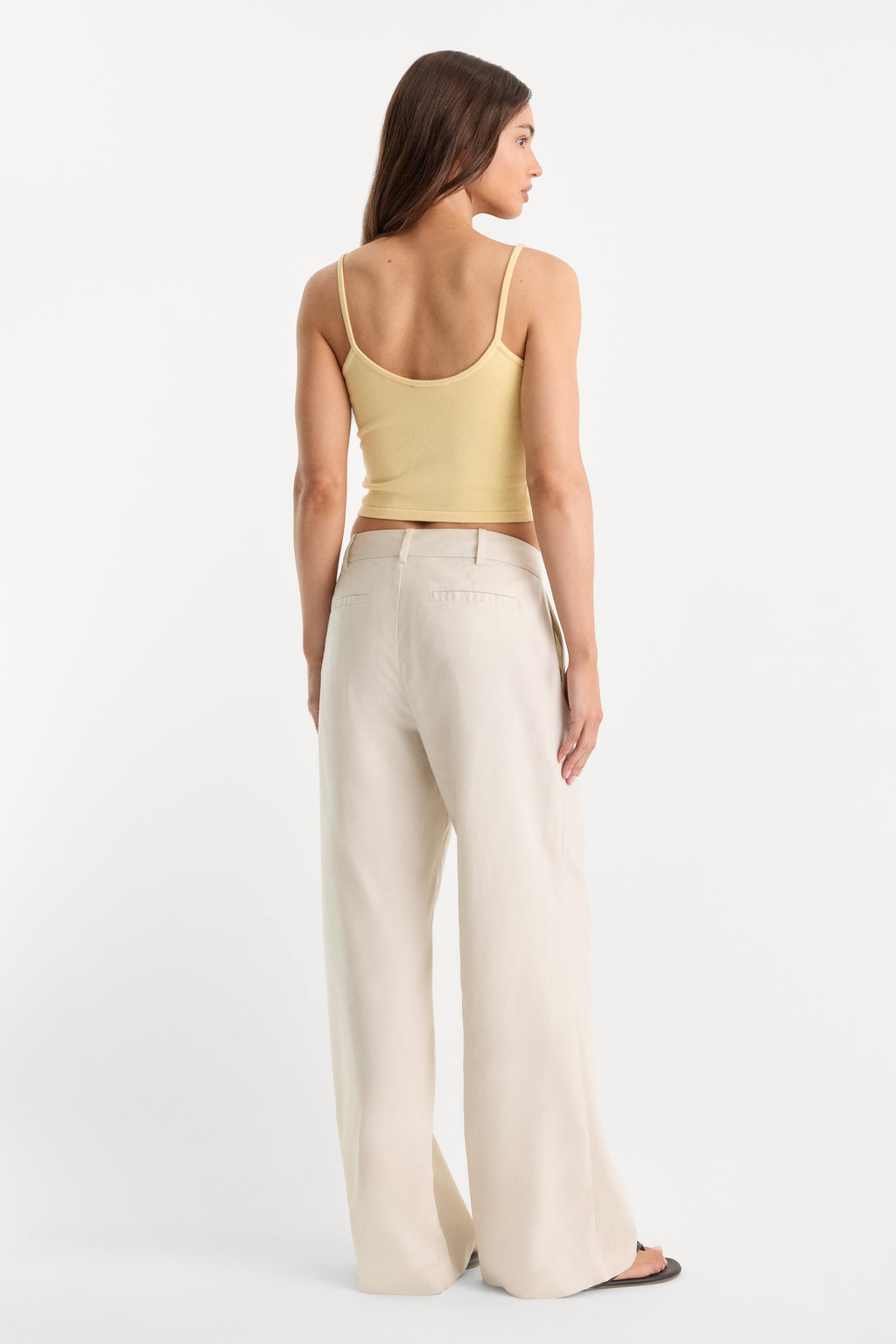 Premium THE WIDE LEG LINEN TROUSER LINO