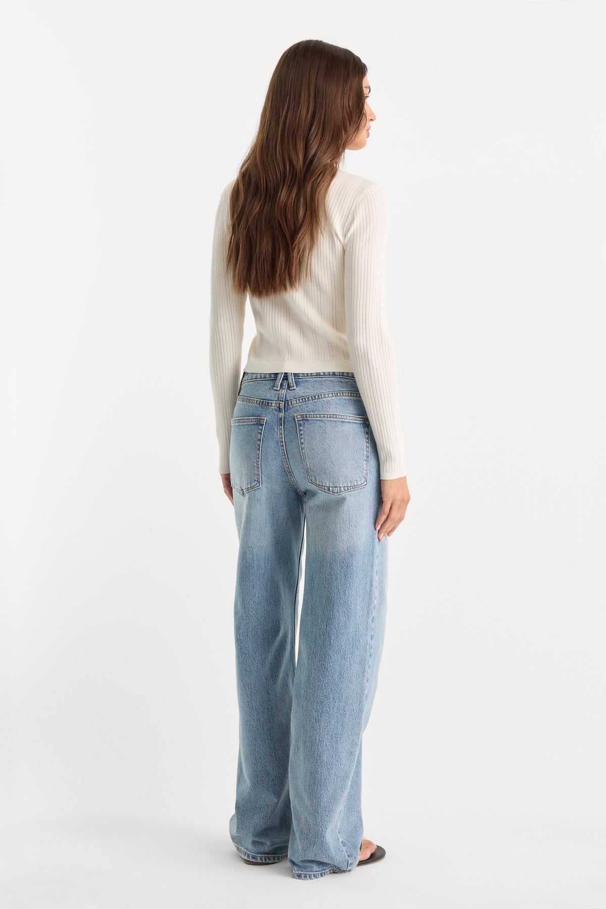 Premium VINTAGE WIDE JEANS INDIGO1242