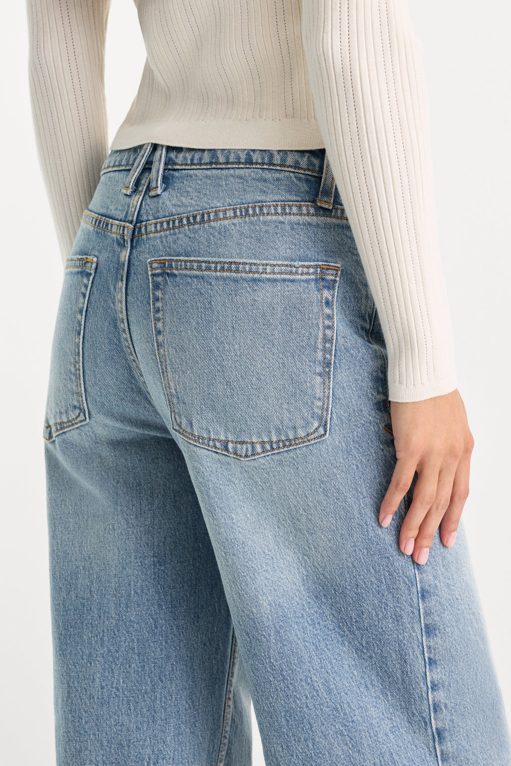Premium VINTAGE WIDE JEANS INDIGO1242