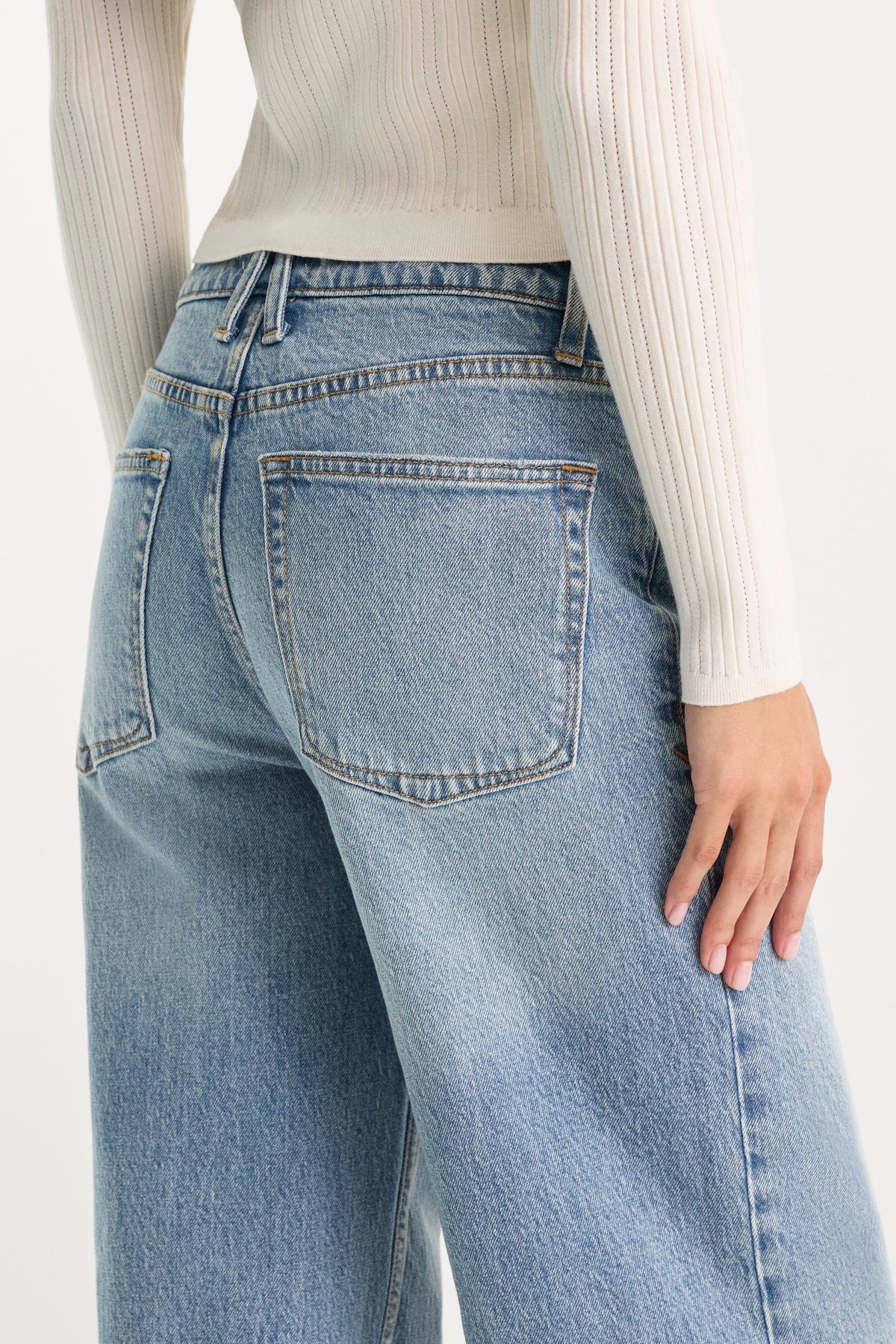 Premium VINTAGE WIDE JEANS INDIGO1242