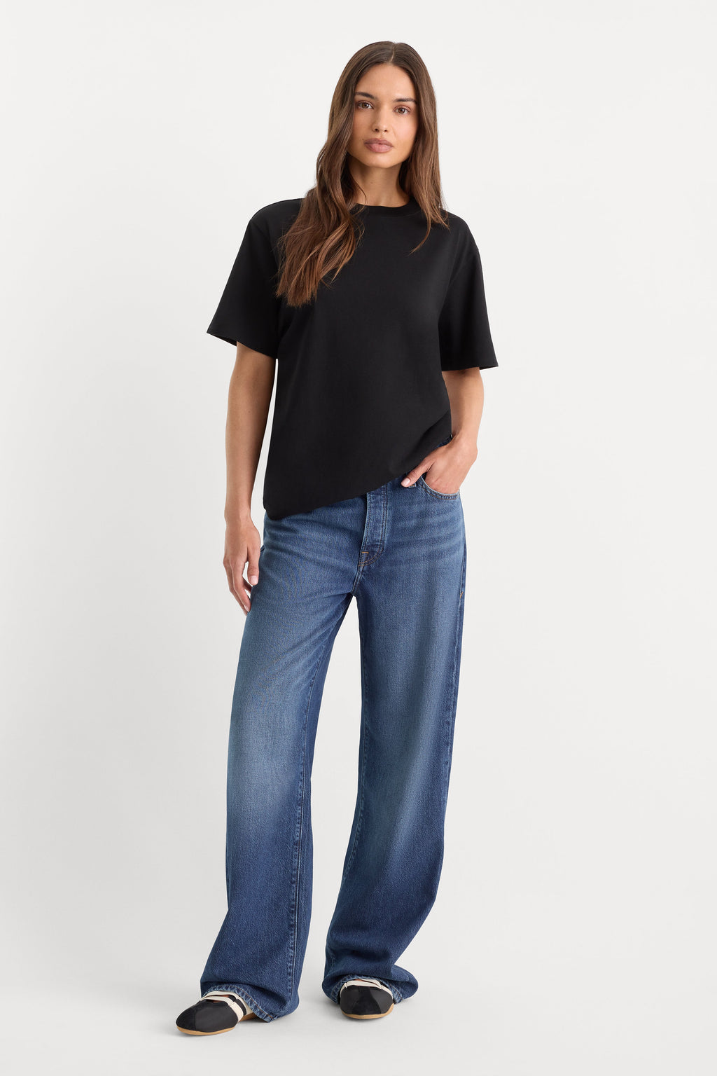 Premium THE OVERSIZED TEE BLACK001
