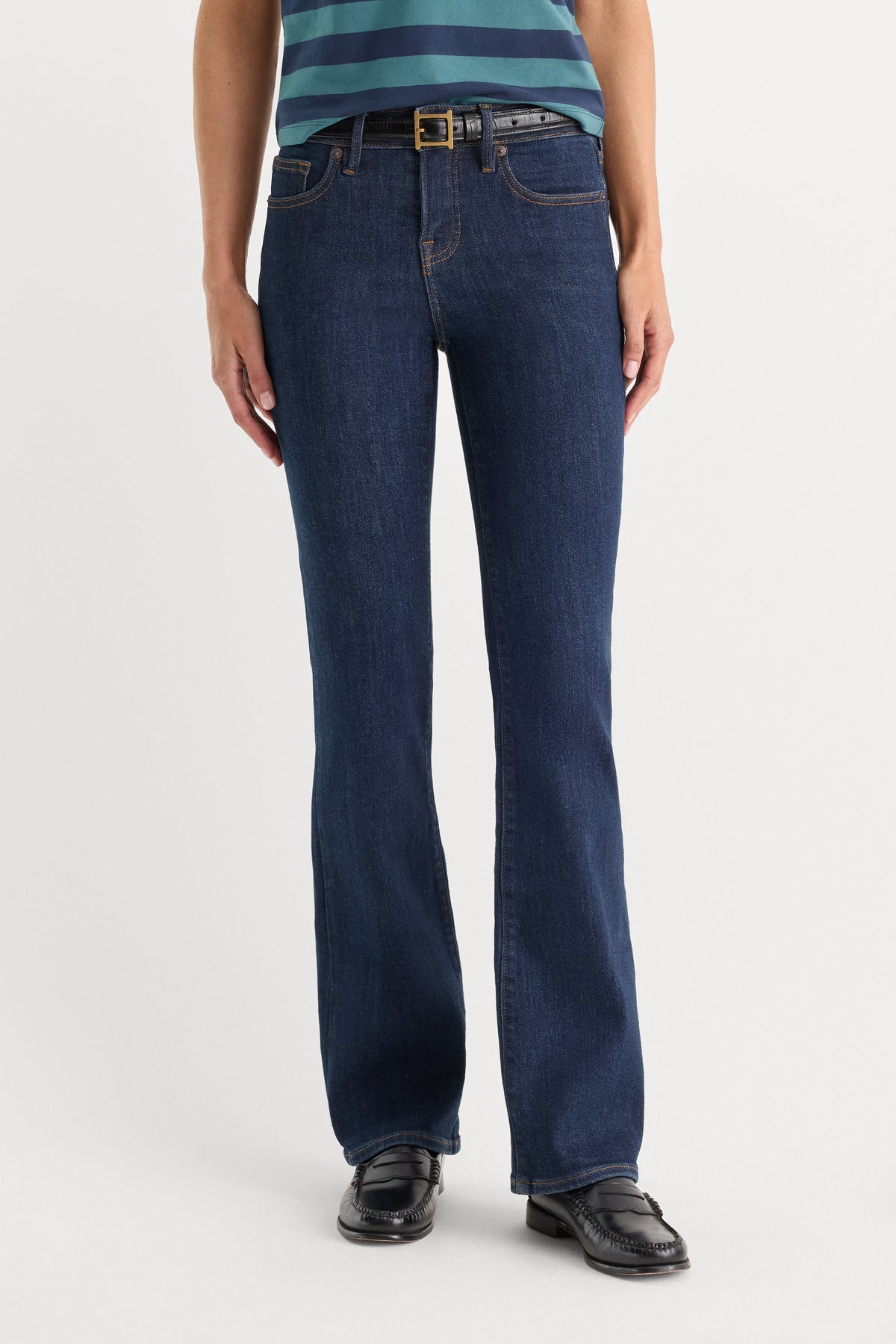 Premium GOOD LOW RISE BOOTCUT JEANS INDIGO1231
