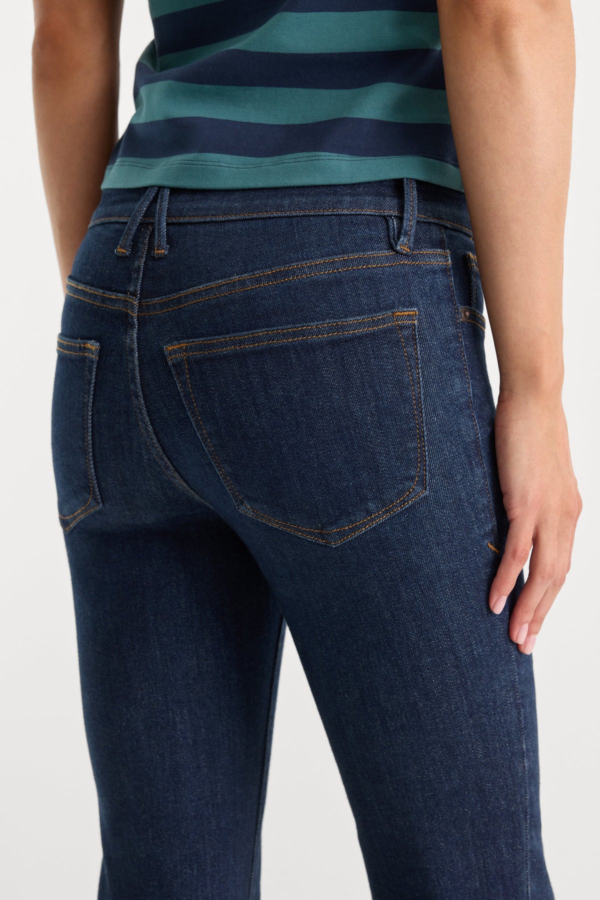 Premium GOOD LOW RISE BOOTCUT JEANS INDIGO1231