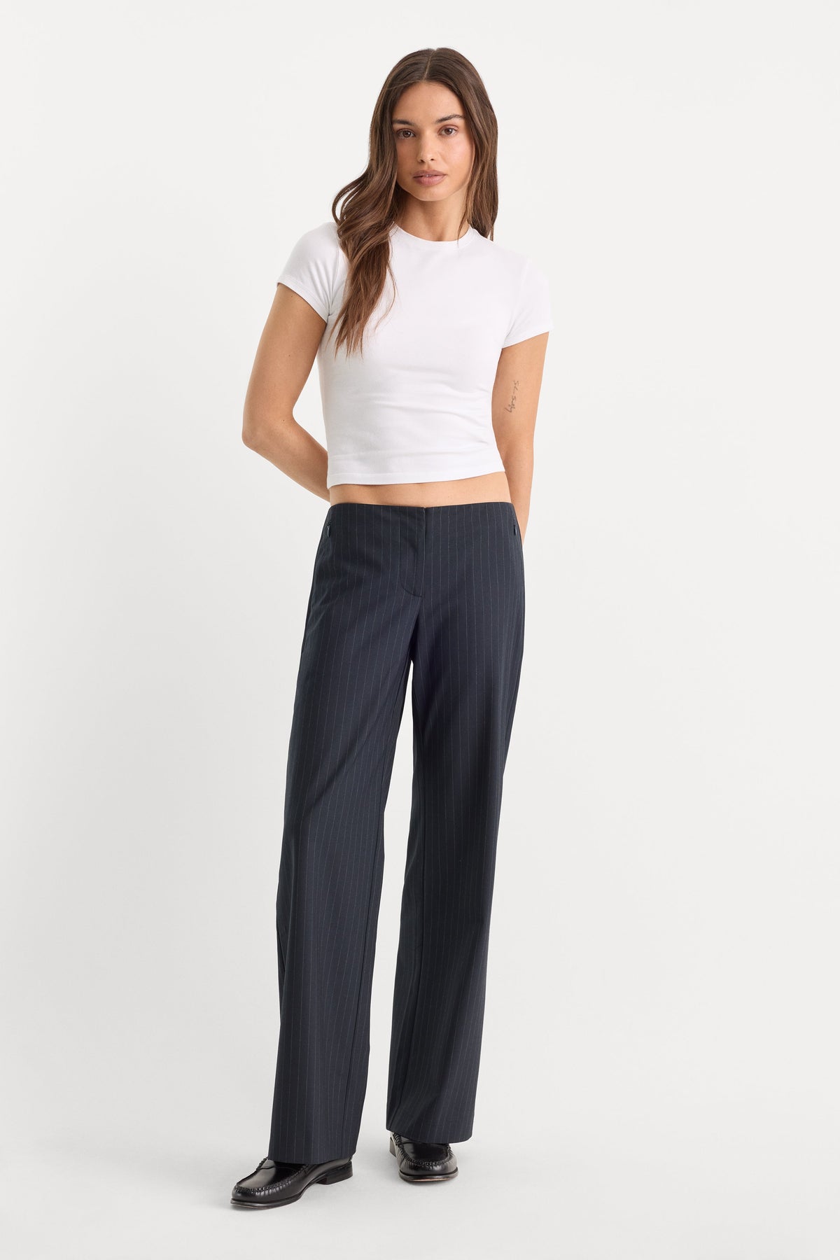 Premium THE LOW RISE TROUSER ROYAL STRIPE