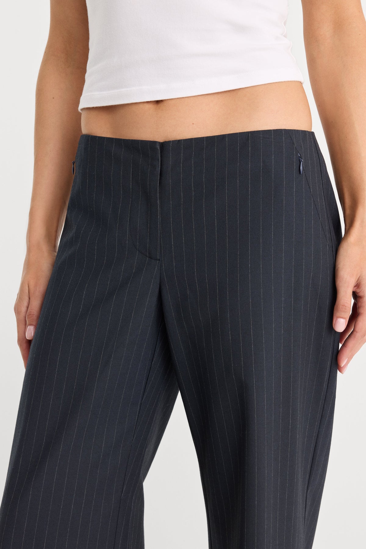Premium THE LOW RISE TROUSER ROYAL STRIPE