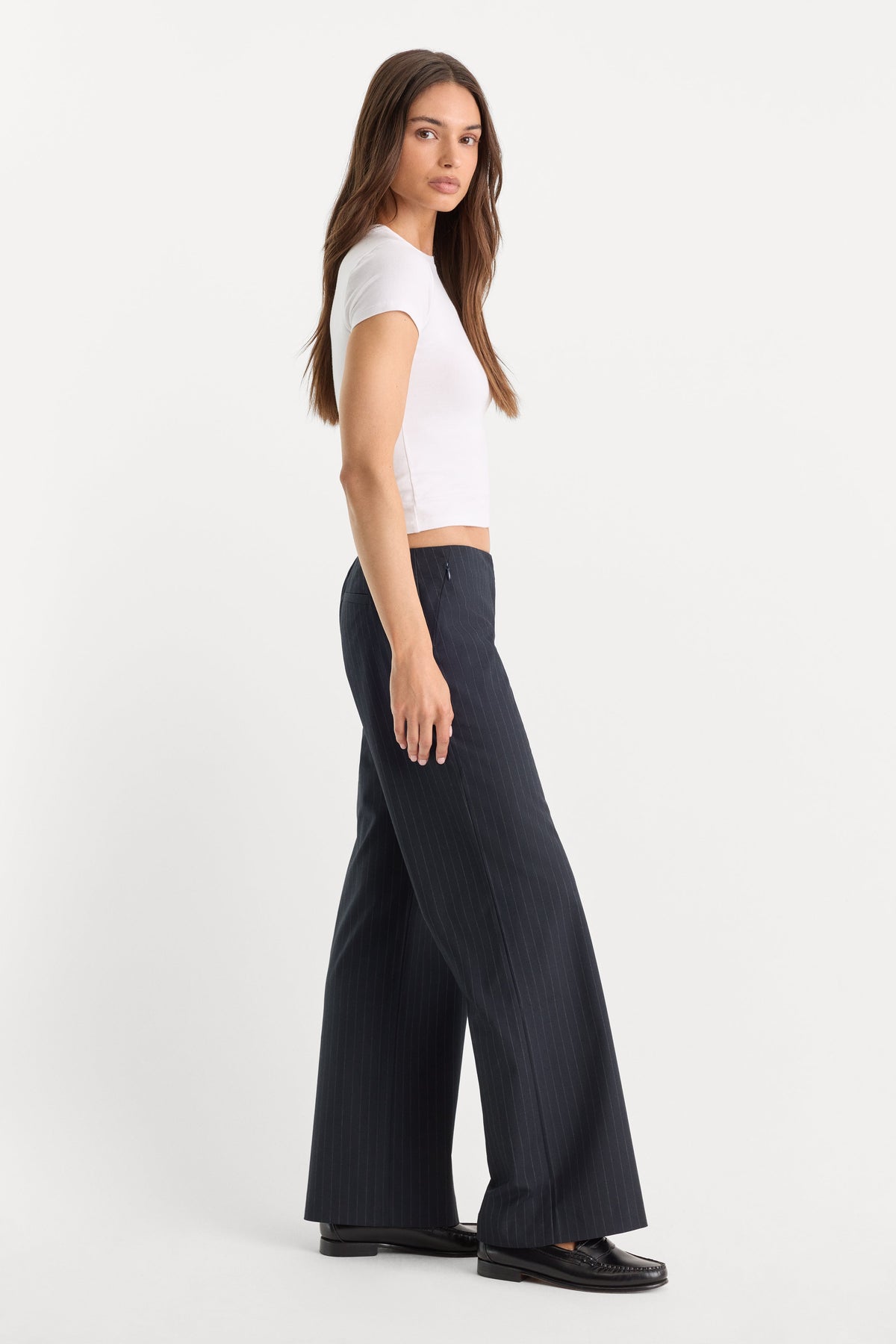 Premium THE LOW RISE TROUSER ROYAL STRIPE