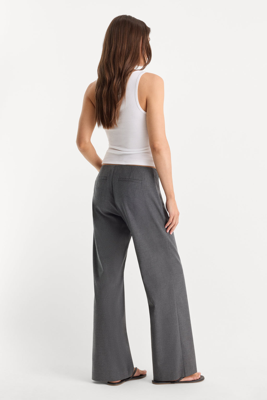 Premium THE LOW RISE TROUSER ASH