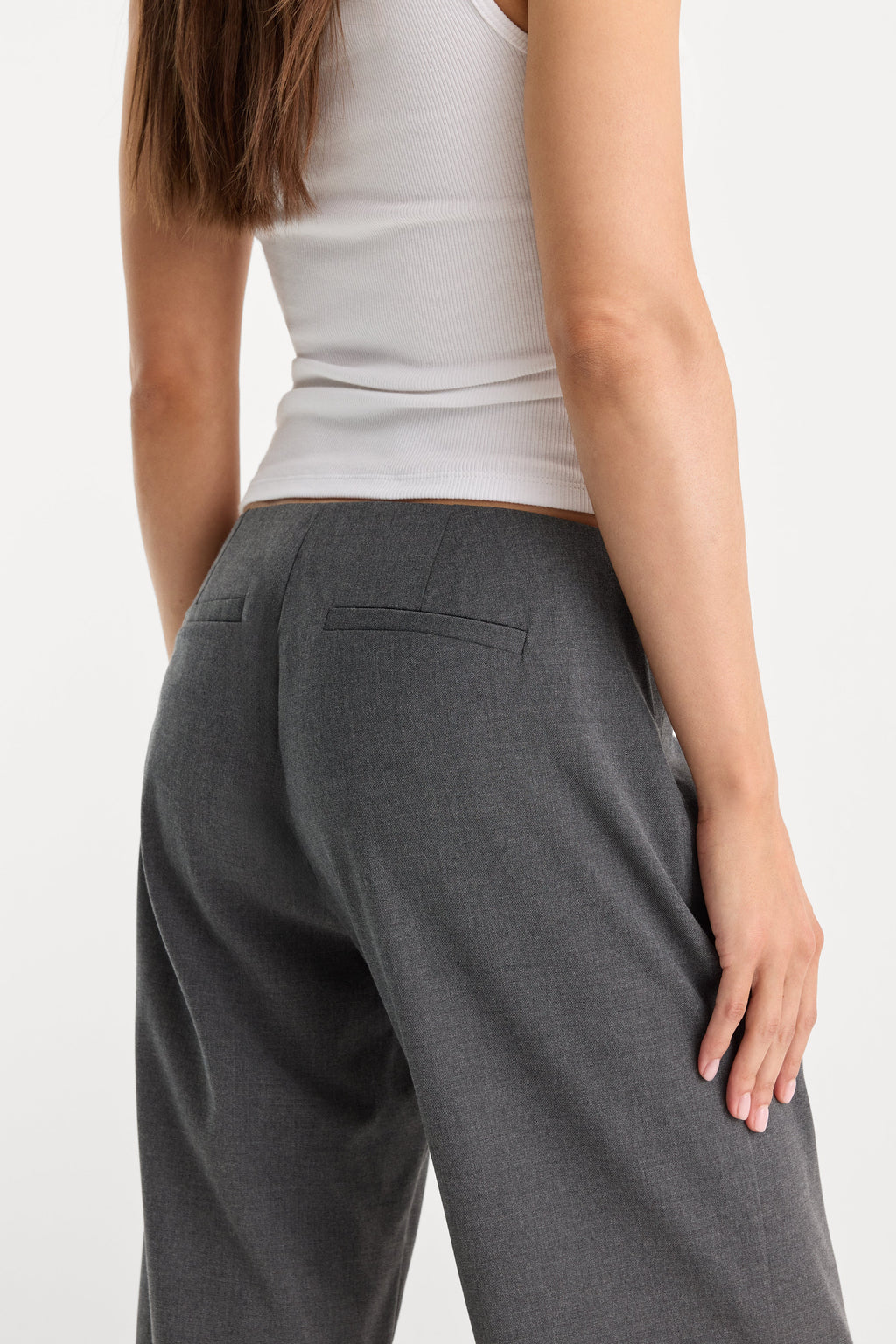 Premium THE LOW RISE TROUSER ASH