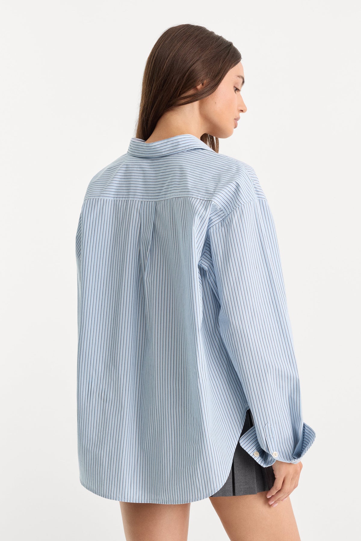 Premium THE POPLIN EASY SHIRT SUMMER SKY STRIPE