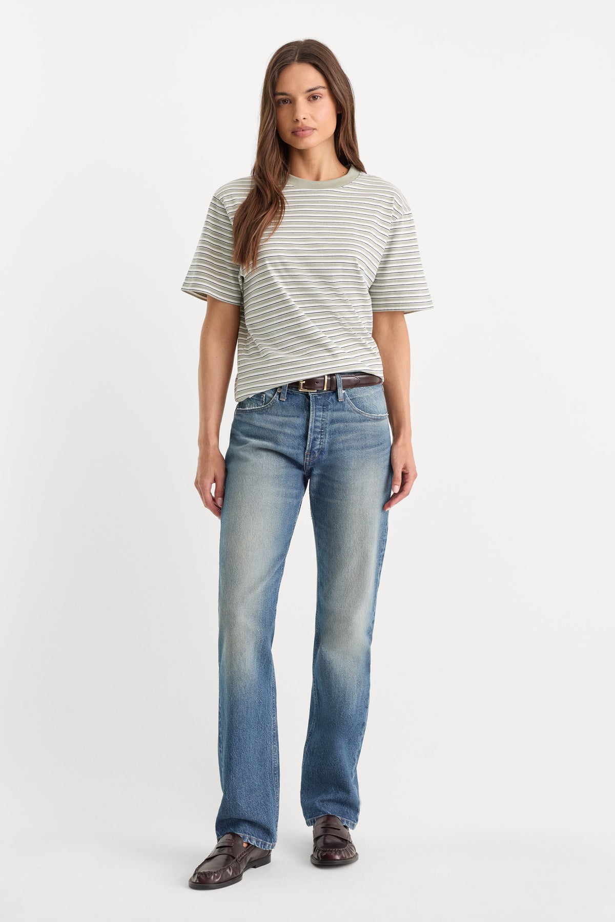 Premium THE OVERSIZED TEE CLASSIC STRIPE MOSSWELL