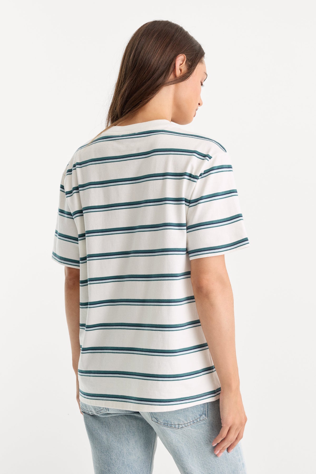 Premium THE OVERSIZED TEE HARBOR STRIPE CLOUD WHITE