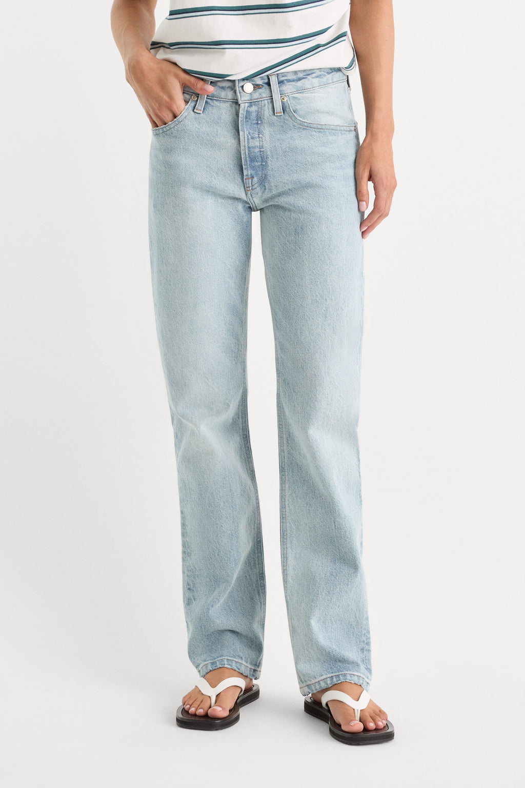 Premium VINTAGE STRAIGHT JEANS INDIGO1389