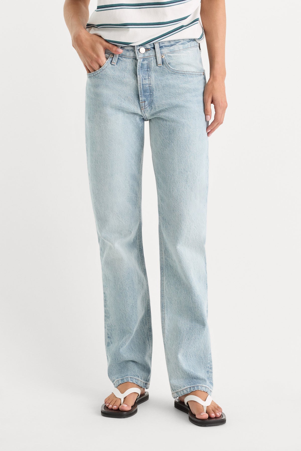Premium VINTAGE STRAIGHT JEANS INDIGO1389