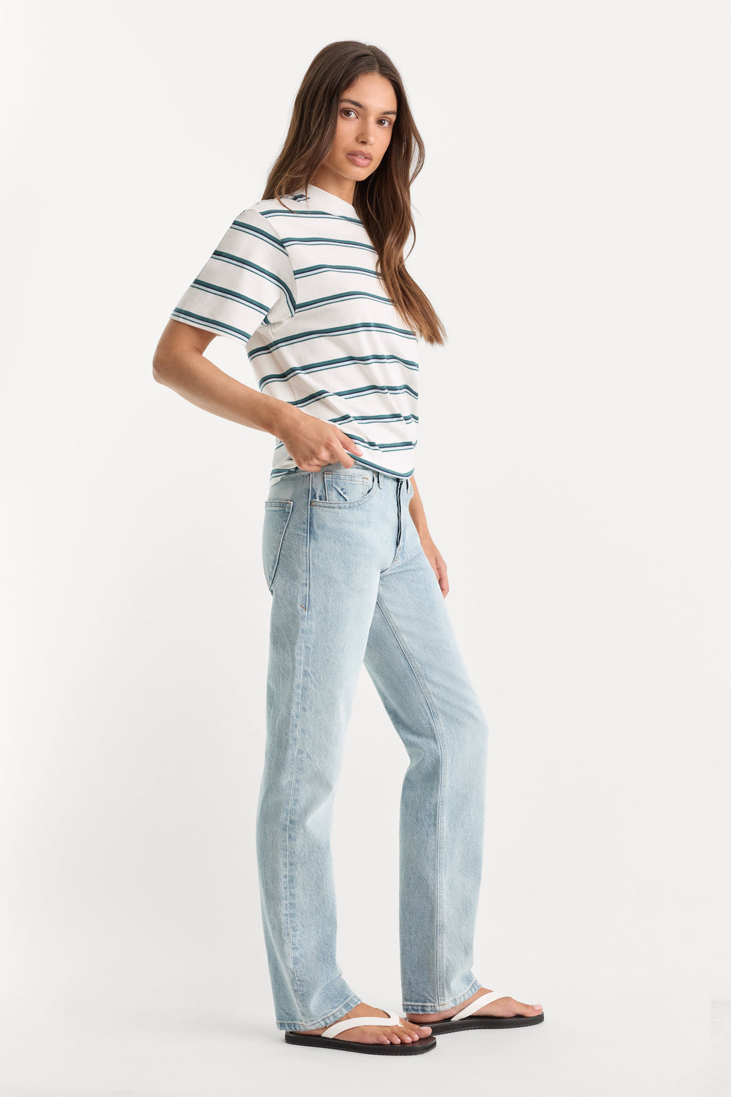 Premium VINTAGE STRAIGHT JEANS INDIGO1389