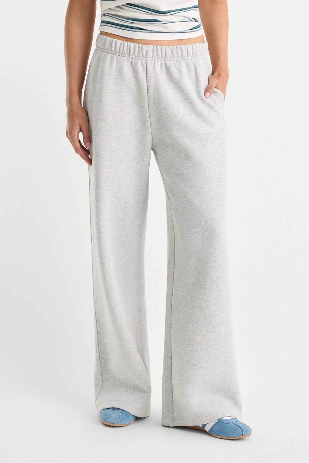 Premium THE FLEECE SWEATPANT HEATHER GREY