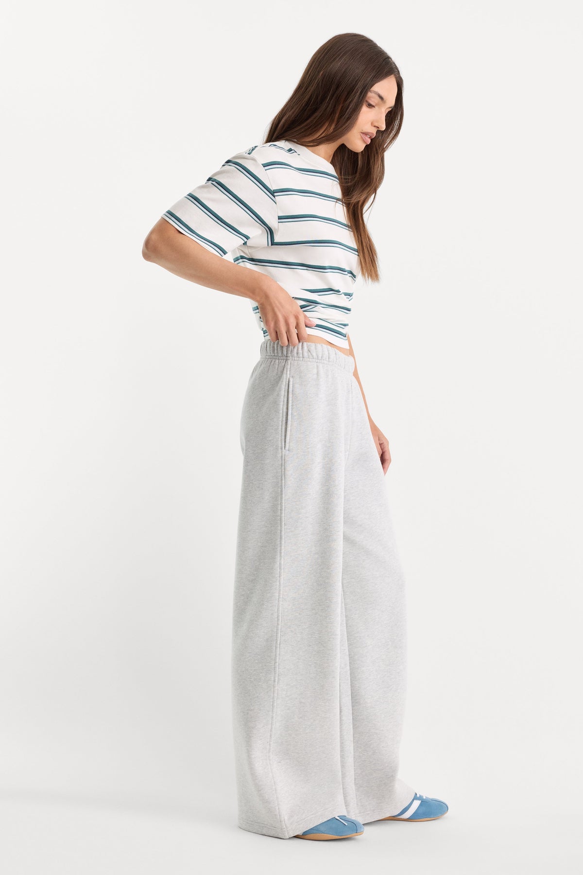 Premium THE FLEECE SWEATPANT HEATHER GREY