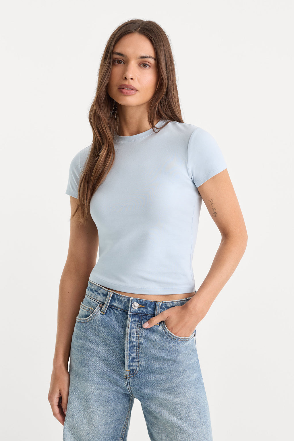 Premium THE BABY TEE SKY