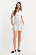 Premium THE FLEECE SKORT HEATHER GREY
