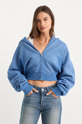 Premium THE ZIP UP SWEATSHIRT BLUE DRIFT