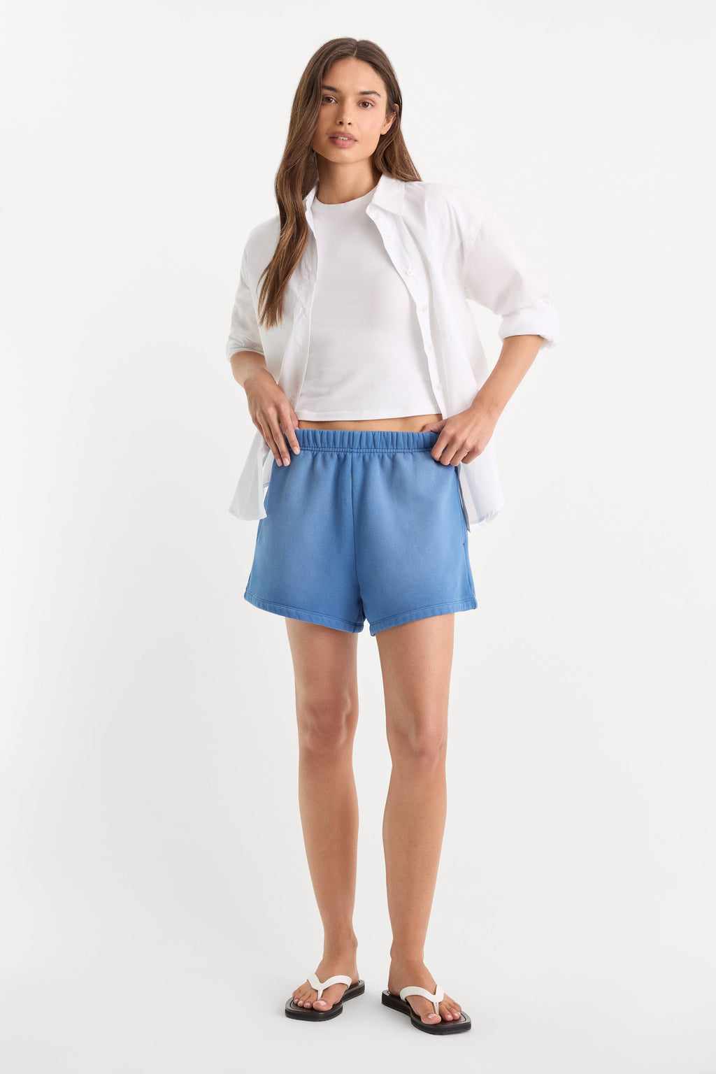 Premium THE FLEECE SHORT BLUE DRIFT