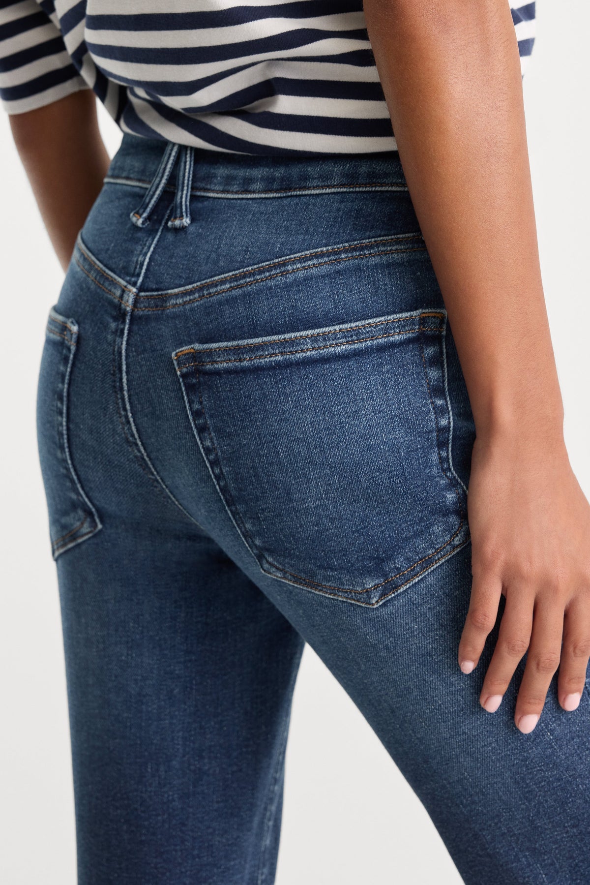 Premium GOOD PETITE STRAIGHT JEANS INDIGO1230
