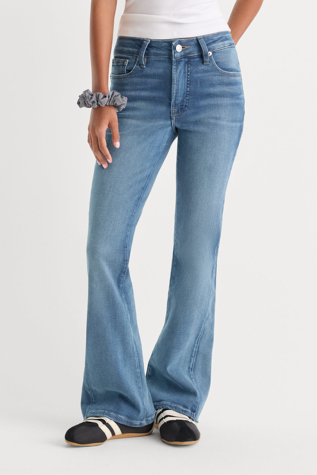 Premium SOFT TECH GOOD PETITE BOOTCUT JEANS INDIGO1238