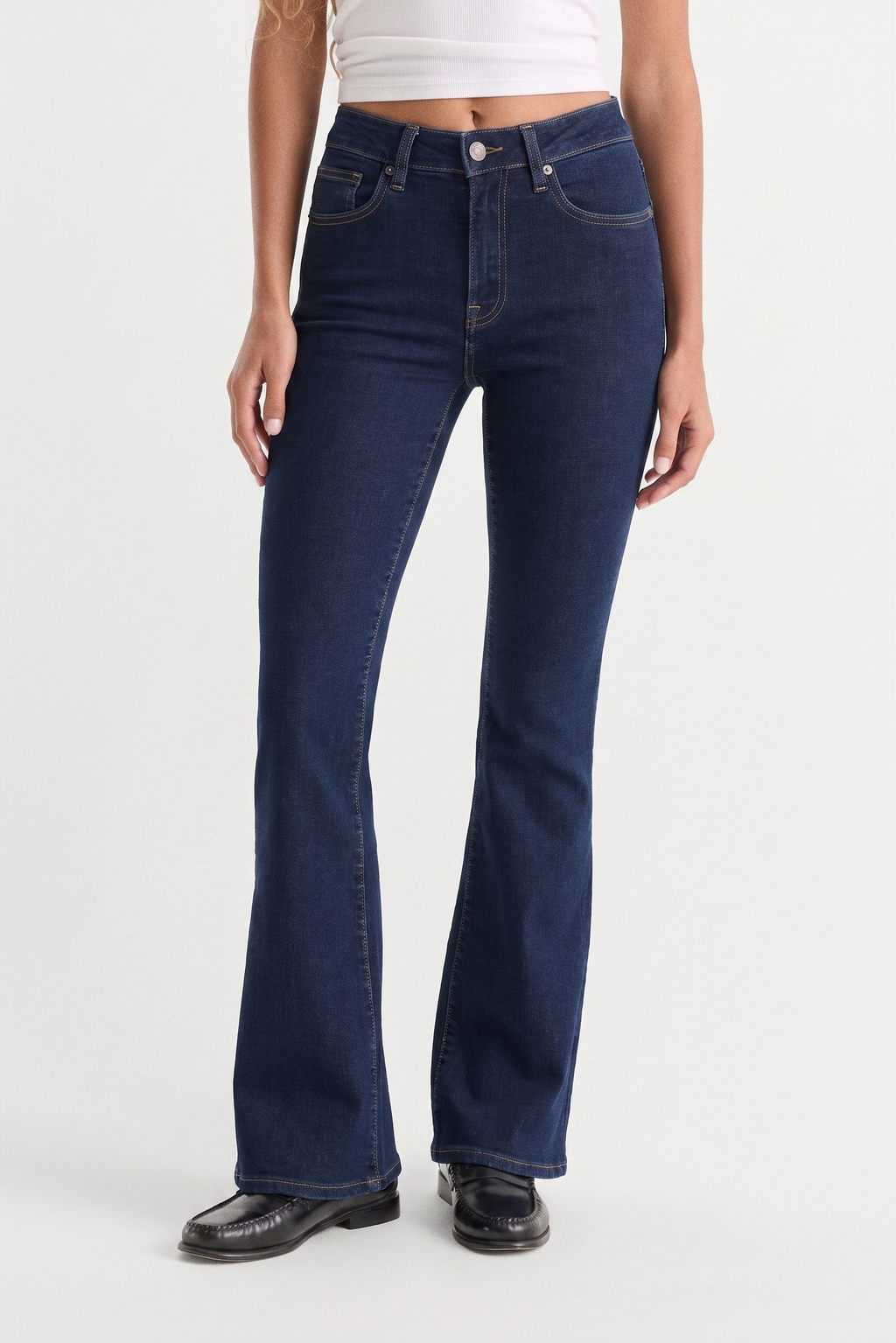 Premium ALWAYS FITS GOOD PETITE FLARE JEANS INDIGO1317